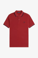 Fred Perry Ανδρική Μπλούζα Twin Tipped Polo M3600-Y35 Κόκκινο