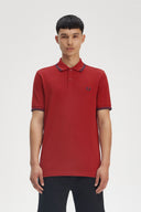 Fred Perry Ανδρική Μπλούζα Twin Tipped Polo M3600-Y35 Κόκκινο