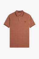 Fred Perry Ανδρική Μπλούζα Twin Tipped Polo M3600-Y39 Κεραμμυδί