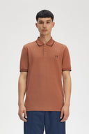 Fred Perry Ανδρική Μπλούζα Twin Tipped Polo M3600-Y39 Κεραμμυδί
