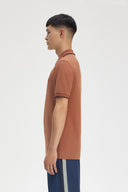 Fred Perry Ανδρική Μπλούζα Twin Tipped Polo M3600-Y39 Κεραμμυδί