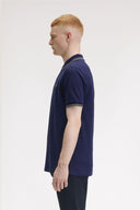 Fred Perry Ανδρική Μπλούζα Twin Tipped Polo M3600-Y59 Μπλε