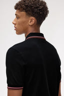 Fred Perry Ανδρική Μπλούζα Twin Tipped Polo M3600-Y67 Μαύρο