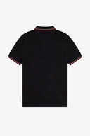 Fred Perry Ανδρική Μπλούζα Twin Tipped Polo M3600-Y67 Μαύρο