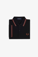 Fred Perry Ανδρική Μπλούζα Twin Tipped Polo M3600-Y67 Μαύρο