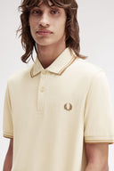 Fred Perry Ανδρική Μπλούζα Twin Tipped Polo M3600-Z53 Μπεζ