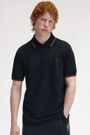 Fred Perry Ανδρική Μπλούζα Twin Tipped Polo M3600-Z58 Μπλε