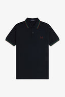 Fred Perry Ανδρική Μπλούζα Twin Tipped Polo M3600-Z58 Μπλε