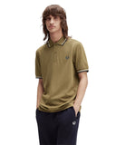 Fred Perry Ανδρική Μπλούζα Twin Tipped Polo M3600-Z60 Χακί