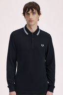 Fred Perry Ανδρική Μπλούζα Ls Twin Tipped Polo M3636-350 Μαύρο