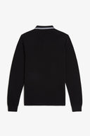 Fred Perry Ανδρική Μπλούζα Ls Twin Tipped Polo M3636-350 Μαύρο