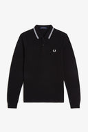 Fred Perry Ανδρική Μπλούζα Ls Twin Tipped Polo M3636-350 Μαύρο