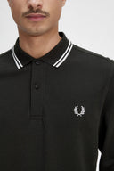 Fred Perry Ανδρική Μπλούζα Ls Twin Tipped Polo M3636-T50 Πράσινο