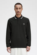Fred Perry Ανδρική Μπλούζα Ls Twin Tipped Polo M3636-T50 Πράσινο