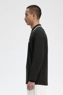 Fred Perry Ανδρική Μπλούζα Ls Twin Tipped Polo M3636-T50 Πράσινο