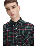 Fred Perry Ανδρικό Πουκάμισο Καρό Oxford Tartan M3720-Z89 Μπλε