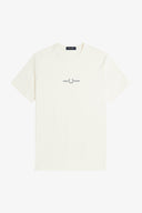 Fred Perry Ανδρική Μπλούζα Embroidered T-Shirt M4580-F79 Εκρού