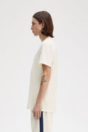 Fred Perry Ανδρική Μπλούζα Embroidered T-Shirt M4580-F79 Εκρού