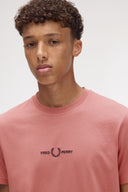 Fred Perry Ανδρική Μπλούζα Embroidered T-Shirt M4580-X90 Ροζ