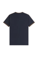 Fred Perry Ανδρικό T-shirt Contrast Tape Ringer M4613-40A Μπλε