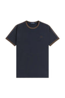 Fred Perry Ανδρικό T-shirt Contrast Tape Ringer M4613-40A Μπλε