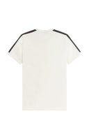 Fred Perry Ανδρικό T-shirt Contrast Tape Ringer M4613-42A Εκρού