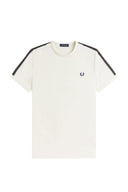 Fred Perry Ανδρικό T-shirt Contrast Tape Ringer M4613-42A Εκρού