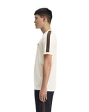 Fred Perry Ανδρικό T-shirt Contrast Tape Ringer M4613-42A Εκρού