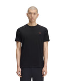 Fred Perry Ανδρικό T-shirt Contrast Tape Ringer M4613-50C Μαύρο