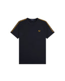 Fred Perry Ανδρικό T-shirt Contrast Tape Ringer M4613-51C Μπλε
