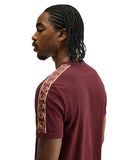 Fred Perry Ανδρικό T-shirt Contrast Tape Ringer M4613-69A Μπορντό