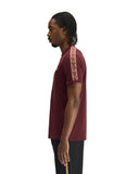 Fred Perry Ανδρικό T-shirt Contrast Tape Ringer M4613-69A Μπορντό