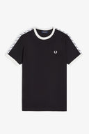 Fred Perry Ανδρικό T-Shirt Taped Ringer T-Shirt M4620-102 Μαύρο