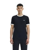 Fred Perry Ανδρικό T-Shirt Taped Ringer T-Shirt M4620-102 Μαύρο