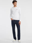 Guess Jeans Ανδρικό Μακρυμάνικο T-Shirt M4YI54K8HM0-G011 Λευκό