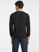 Guess Jeans Ανδρικό Μακρυμάνικο T-Shirt M4YI54K8HM0-JBLK Μαύρο