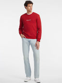 Guess Jeans Ανδρικό Φούτερ Λαιμόκοψη M4YQ19K9V31-G585 Κόκκινο
