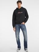 Guess Jeans Ανδρικό Φούτερ Με Κουκούλα M4YQ23K9V31-JBLK Μαύρο