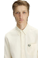 Fred Perry Ανδρικό Πουκάμισο Oxford Shirt M5516-13B Εκρού