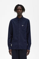 Fred Perry Ανδρικό Πουκάμισο Oxford Shirt M5516-608 Μπλε Σκούρο
