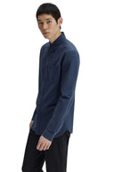 Fred Perry Ανδρικό Πουκάμισο Oxford Shirt M5516-738 Dark Airforce
