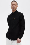 Fred Perry Ανδρικό Πουκάμισο Oxford Shirt M5516-R88 Μαύρο