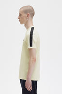 Fred Perry Ανδρική Μπλούζα Tonal Tape Ringer T-Shirt M5675-S21 Εκρού