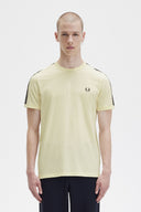 Fred Perry Ανδρική Μπλούζα Tonal Tape Ringer T-Shirt M5675-S21 Εκρού