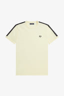 Fred Perry Ανδρική Μπλούζα Tonal Tape Ringer T-Shirt M5675-S21 Εκρού
