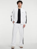 Guess Jeans Ανδρική Ζακέτα Tricot Track Jacket M5GQ29KB212-G011 Λευκό