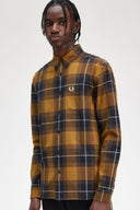 Fred Perry Ανδρικό Πουκάμισο Καρό Tartan Shirt M6573-644 Καφέ