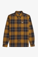 Fred Perry Ανδρικό Πουκάμισο Καρό Tartan Shirt M6573-644 Καφέ