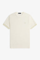 Fred Perry Ανδρική Μπλούζα Striped Cuff Pique T-Shirt M7707-560 Εκρού