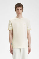 Fred Perry Ανδρική Μπλούζα Striped Cuff Pique T-Shirt M7707-560 Εκρού